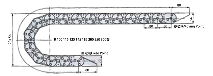 TL65型鋼鋁拖鏈